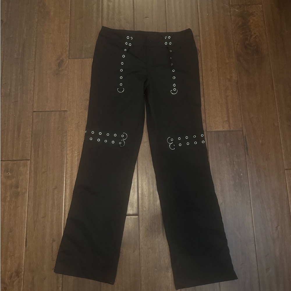 grunge grommet / eyelet pants